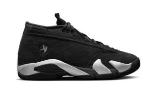 Speculative mock-up of the Air Jordan 14 Low "Black Pack" retro.