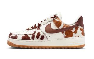 Nike Air Force 1 Low "Cow" (Field Brown, SKU: IO0442-200).