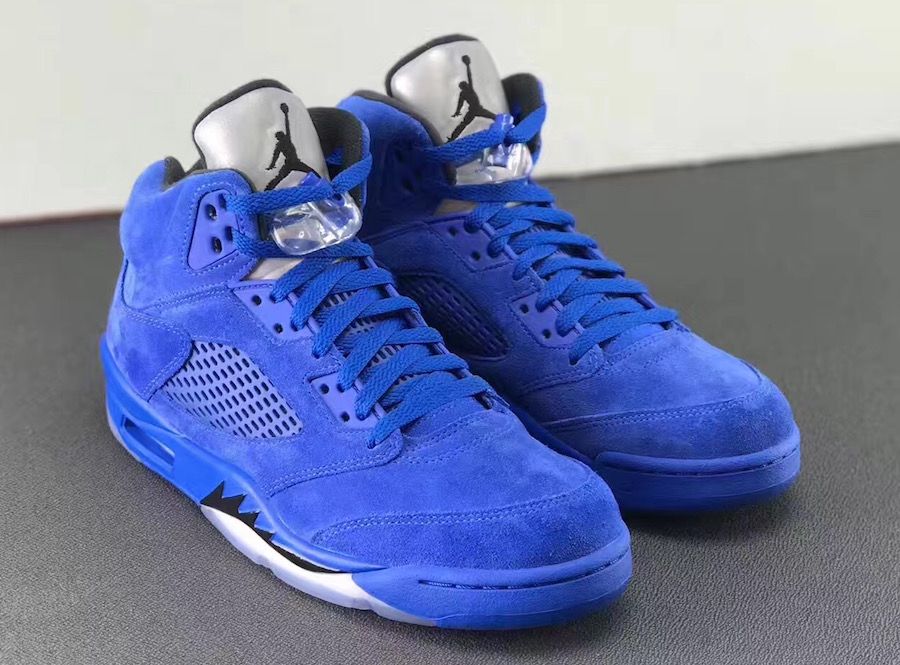 Jordan blue hotsell suede 5