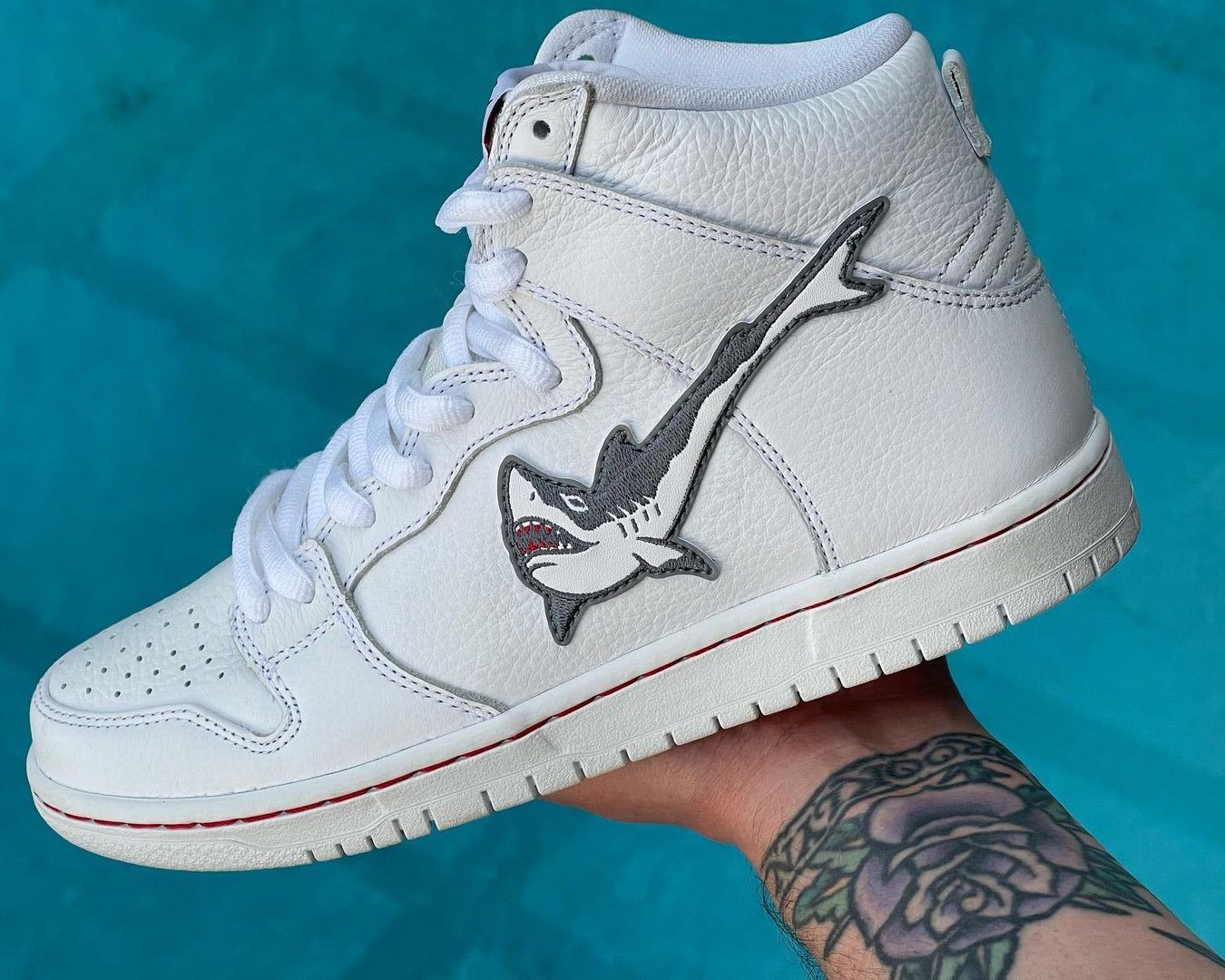 Official Images // Oski x Nike SB Dunk High “Great White Shark