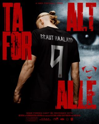 Erling Haaland for Norway. Photo via Nike.