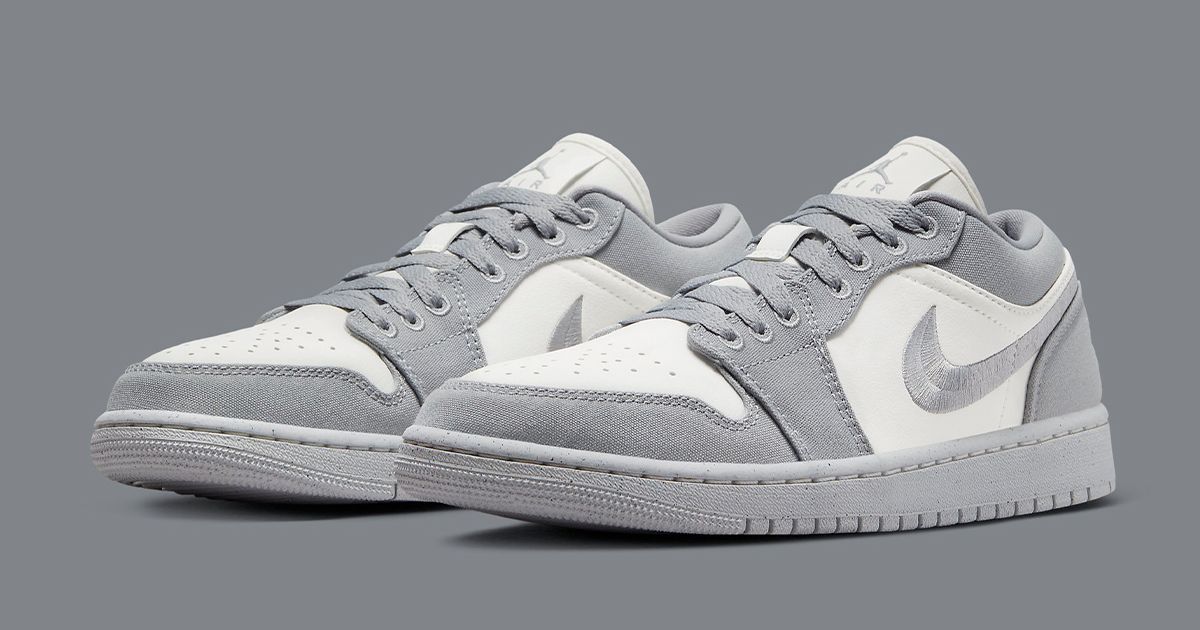Available Now // Air Jordan 1 Low “Grey Canvas” | House of Heat°