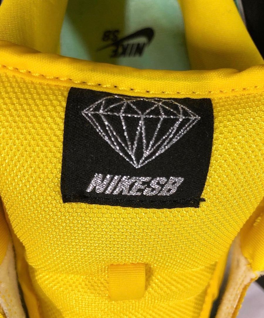 sb dunk diamond yellow