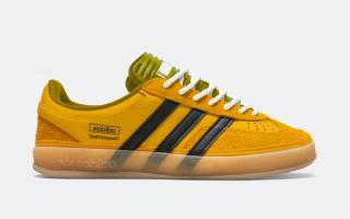 Mock-up of Bad Bunny's "Solar Gold" adidas Gazelle Indoor.