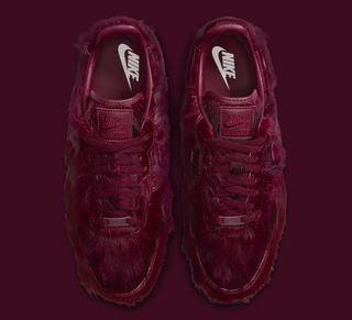 Nike Air Force 1 "Team Red" (Pony Hair; SKU: IR1940-600). Photo via Nike.