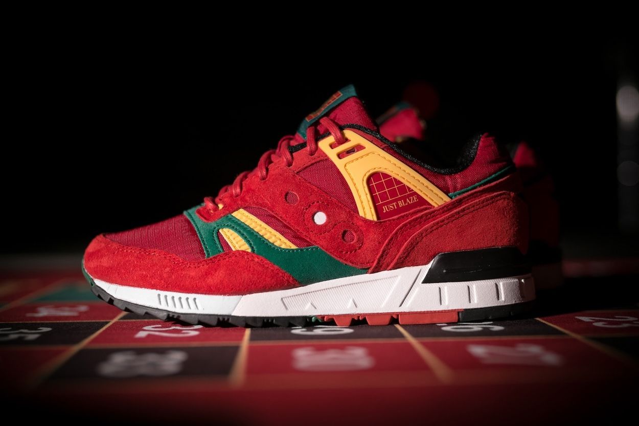 "Casino" Saucony Grid SD by Just Blaze & Packer Shoes. Photo via HYPEBEAST.