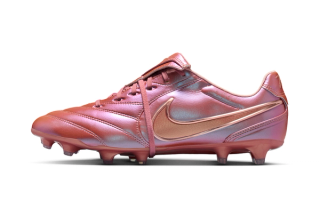 Nike Tiempo Ligera Pro FG "Metallic Rose" $150 football boots.