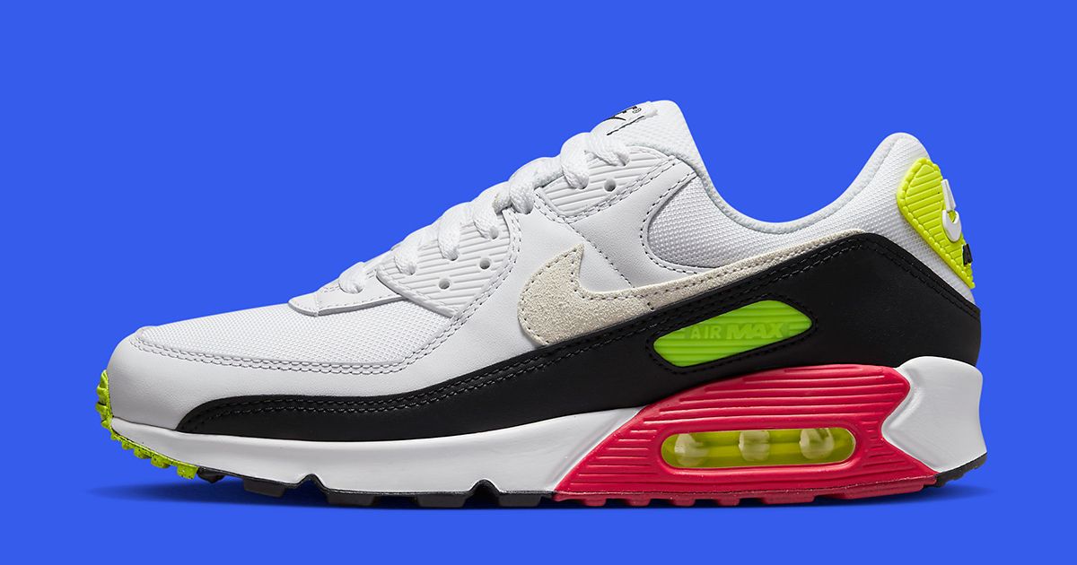 This New Air Max 90 is Popped with Volt and Rush Pink Accents | House ...