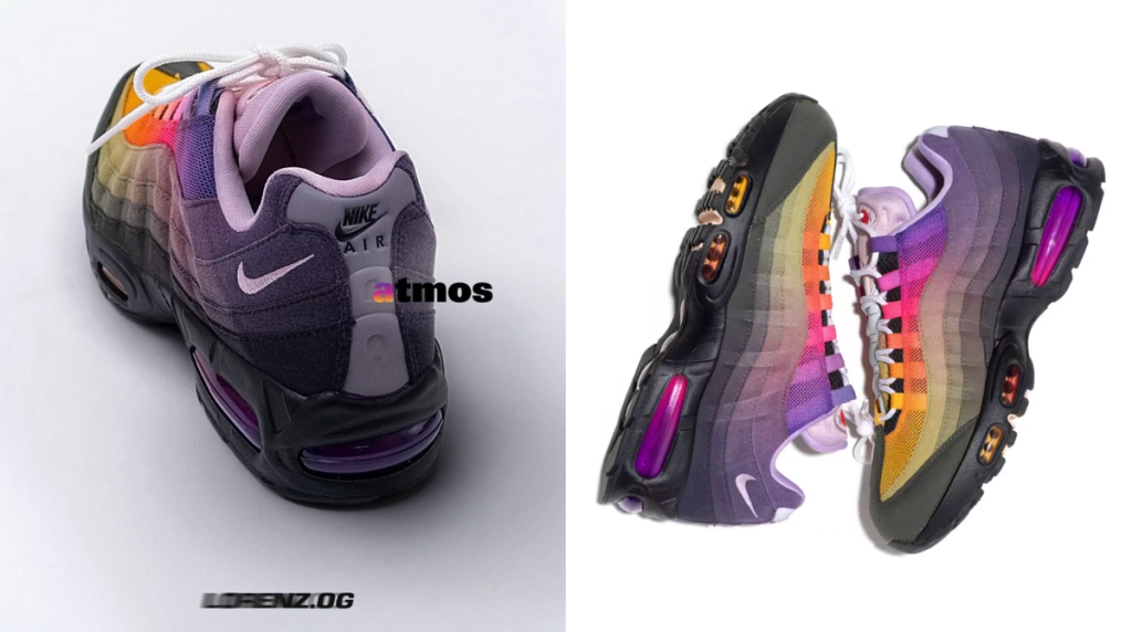 Nike Air Max 95 in LORENZ.OG x atmos collaboration, featuring refined colorway and segmented upper construction