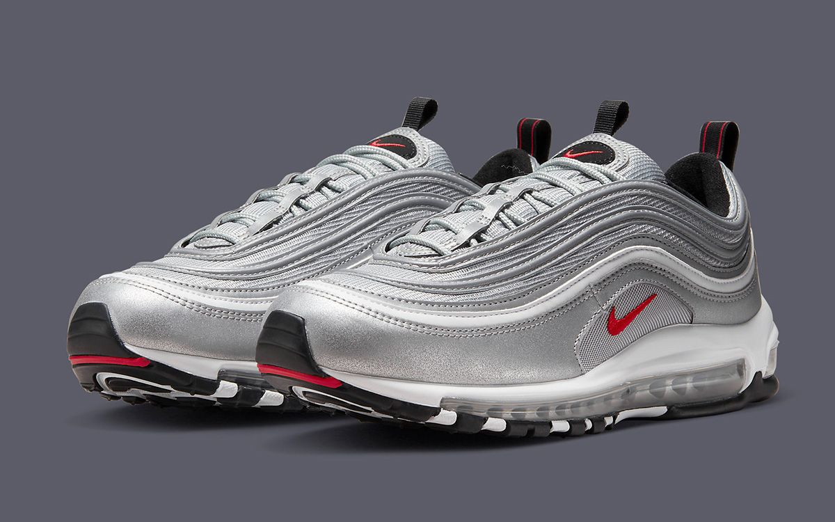 Nike air max 97 silver 2024 bullet mens