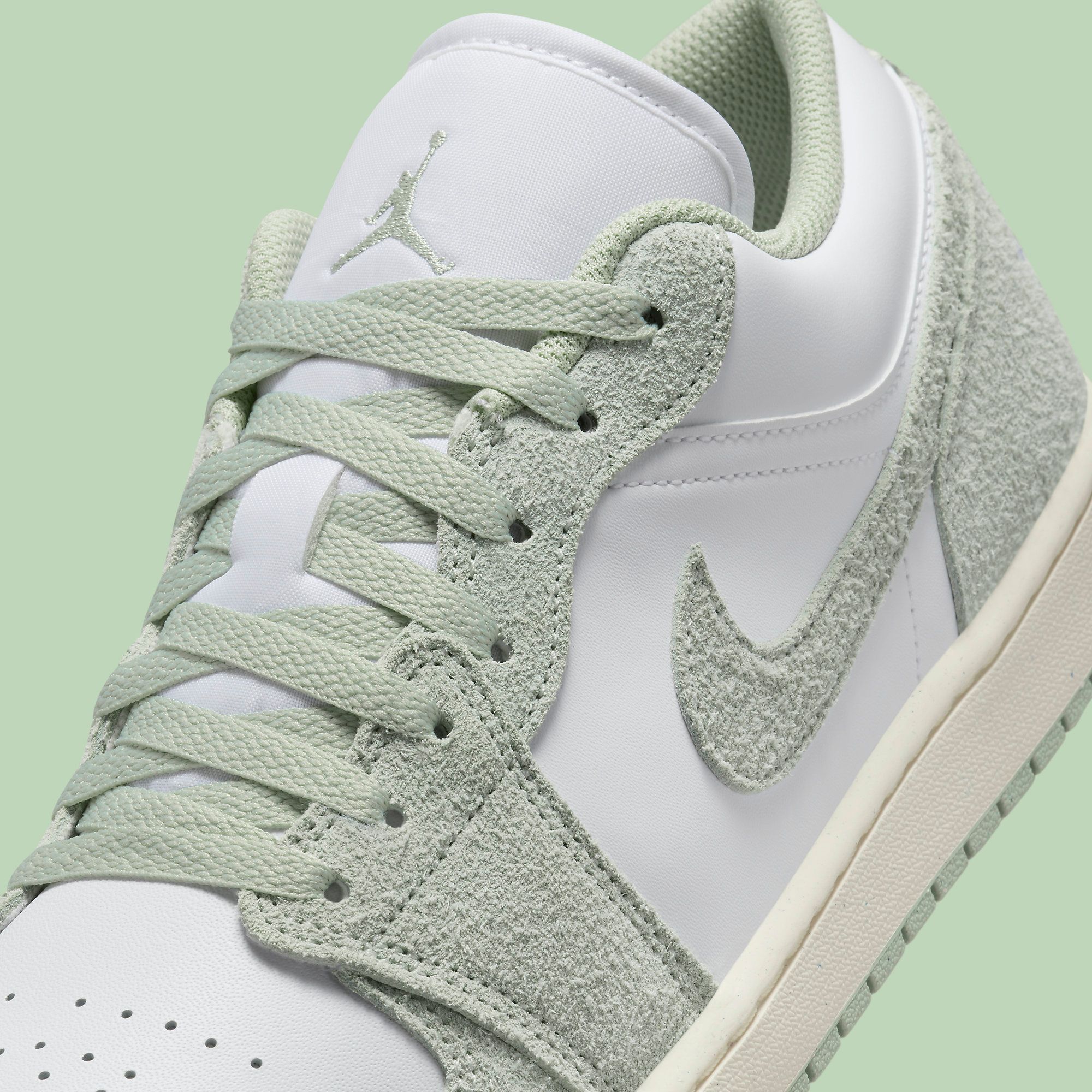 The Air Jordan 1 Low is Available Now in Shaggy Green Suede 
