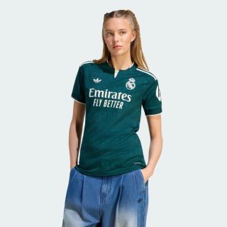 Women's Real Madrid 26/27 Away Replica Short-Sleeve Jersey (SKU: KC3990). Photo via adidas.