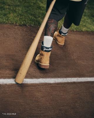 Jazz Chisholm Jr. Wearing New York Yankees Timberland® x New Era® x MLB Gear. Photo via Timberland®.