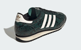 Alternating image of the Women's Adidas SL 72 in faux green or brown snakeskin.