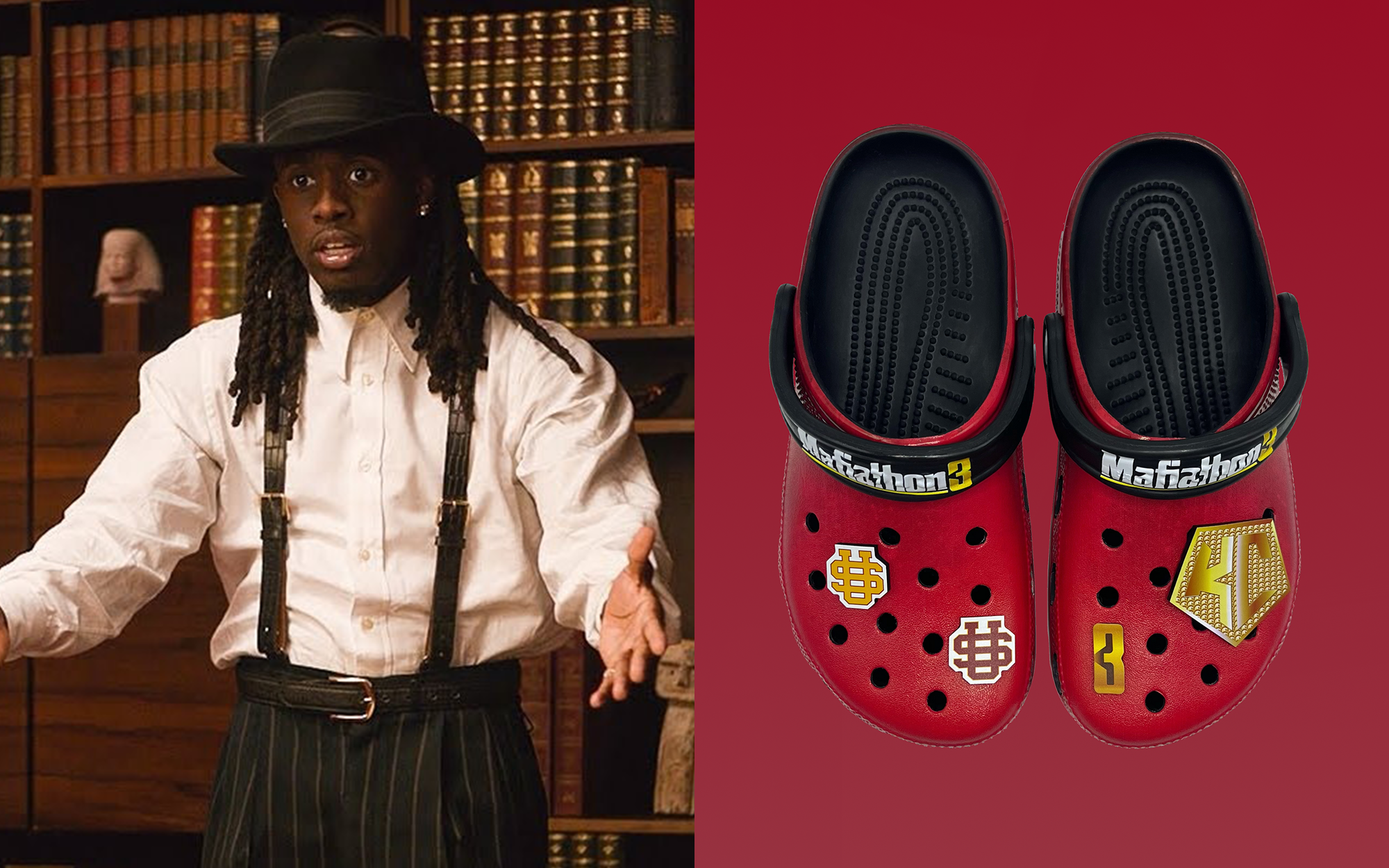 Kai Cenat collab with crocs MAFIATHON 3 Where to Buy Kai Cenat Mafiathon 3 × Crocs (Release & Resale  main image 2