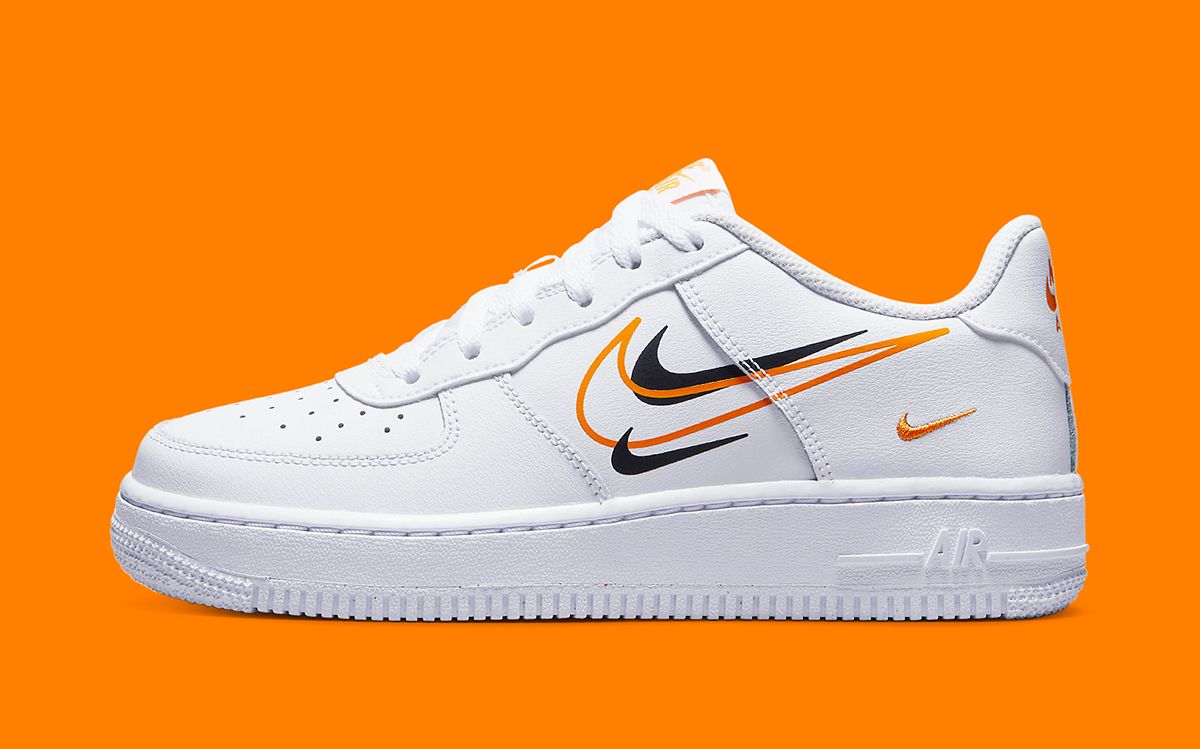 Orange swoosh air force 1 online