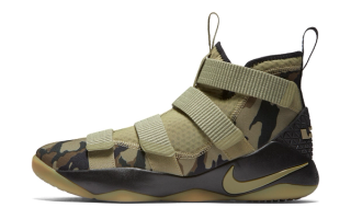 Nike-LeBron-Zoom-Soldier-11-Camo; SKU: 897644-200. Photo via Nike.