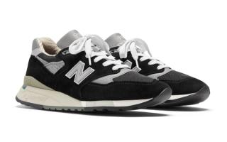 The New Balance 998 Made in USA Boasts a New Black and Grey Build