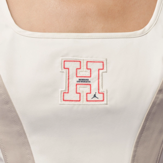 Howard University x Jordan Flight Women's Corset "Sail" (SKU: JA5679-133). Photo via Nike.