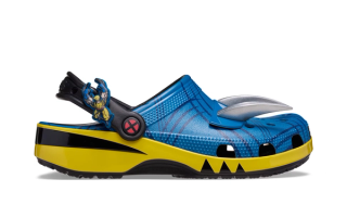 Marvel's Crocs Classic Clog collaboration inspired by Wolverine, in Adult sizing.