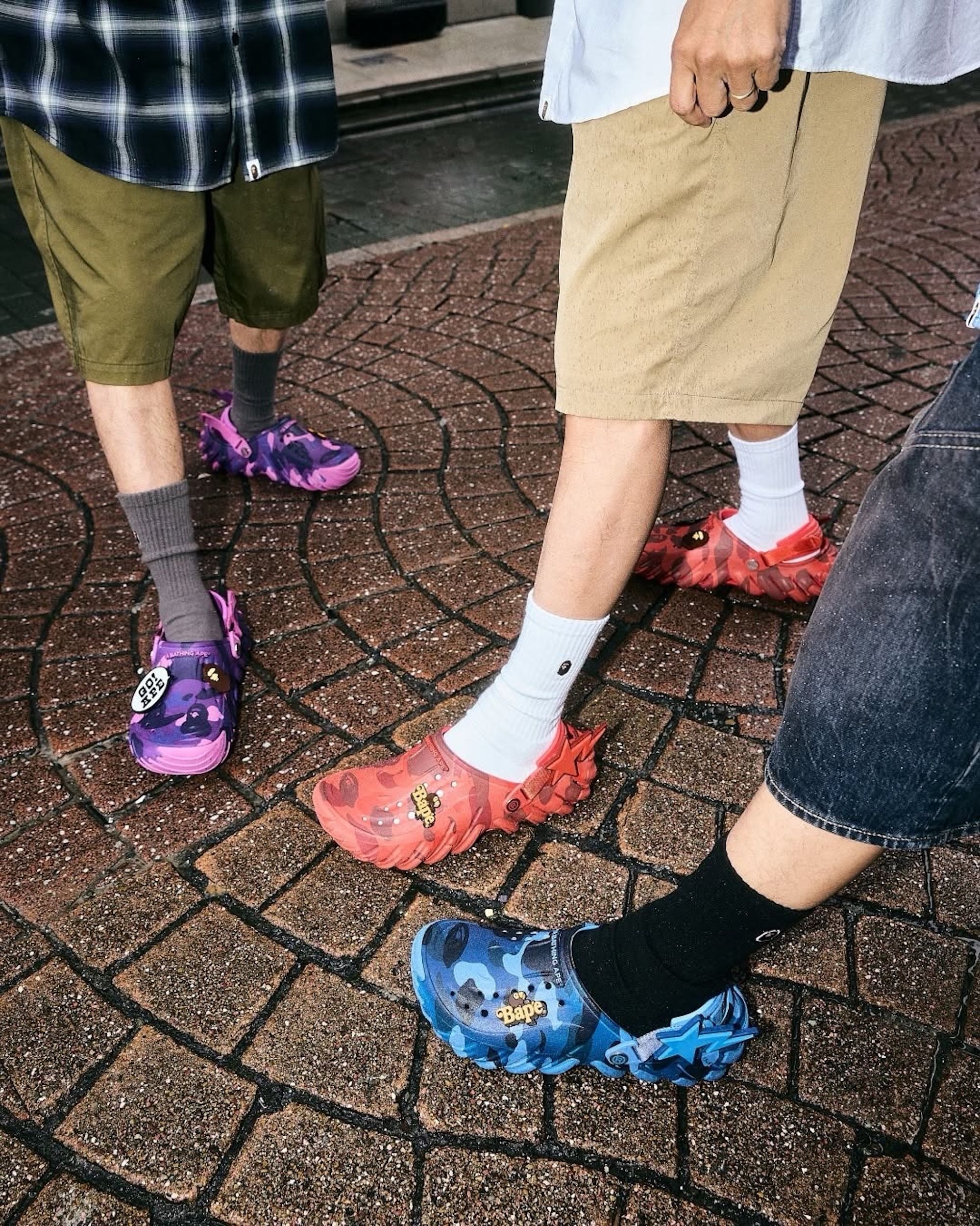 BAPE®︎ Presents a Camo-Covered Crocs Echo Clog Trio | House of Heat°