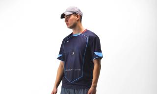 One Block Down's Spiderweb Soccer Tee, which takes inspiration from Atlético Madrid's Spider-Man 2 Away jersey from the 2004-05 season by Nike.