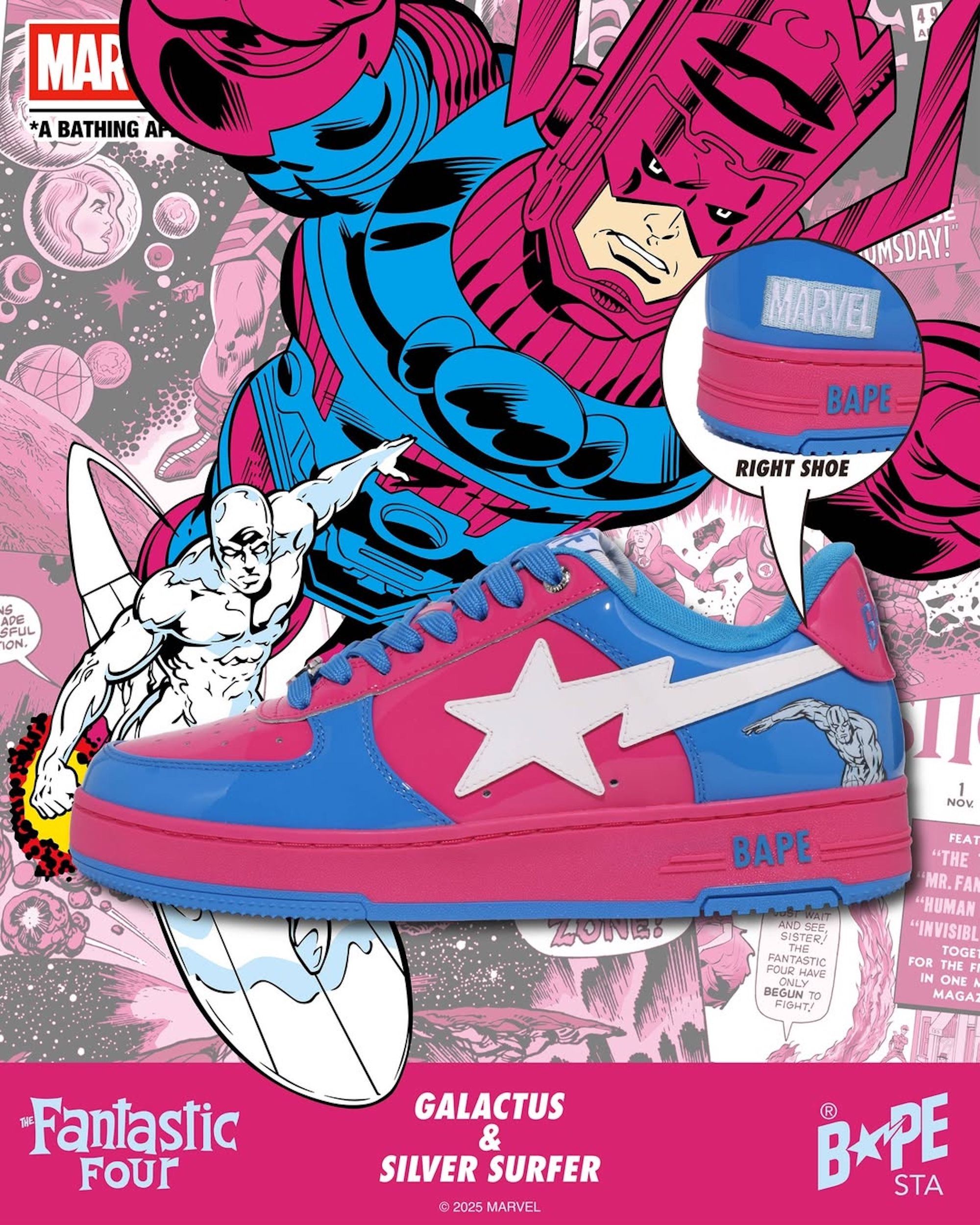 Marvel & BAPE®︎ Join Forces on Another Fantastic Four BAPE STA 