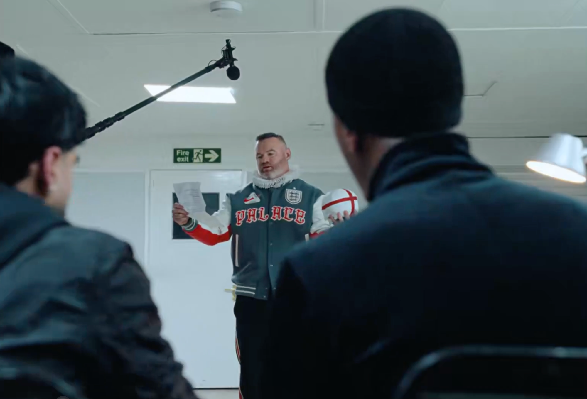 Palace x Nike Football for the English Football Association. Screenshot from Nike ad.