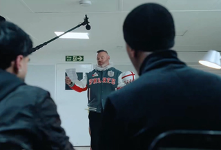 Palace x Nike Football for the English Football Association. Screenshot from Nike ad.