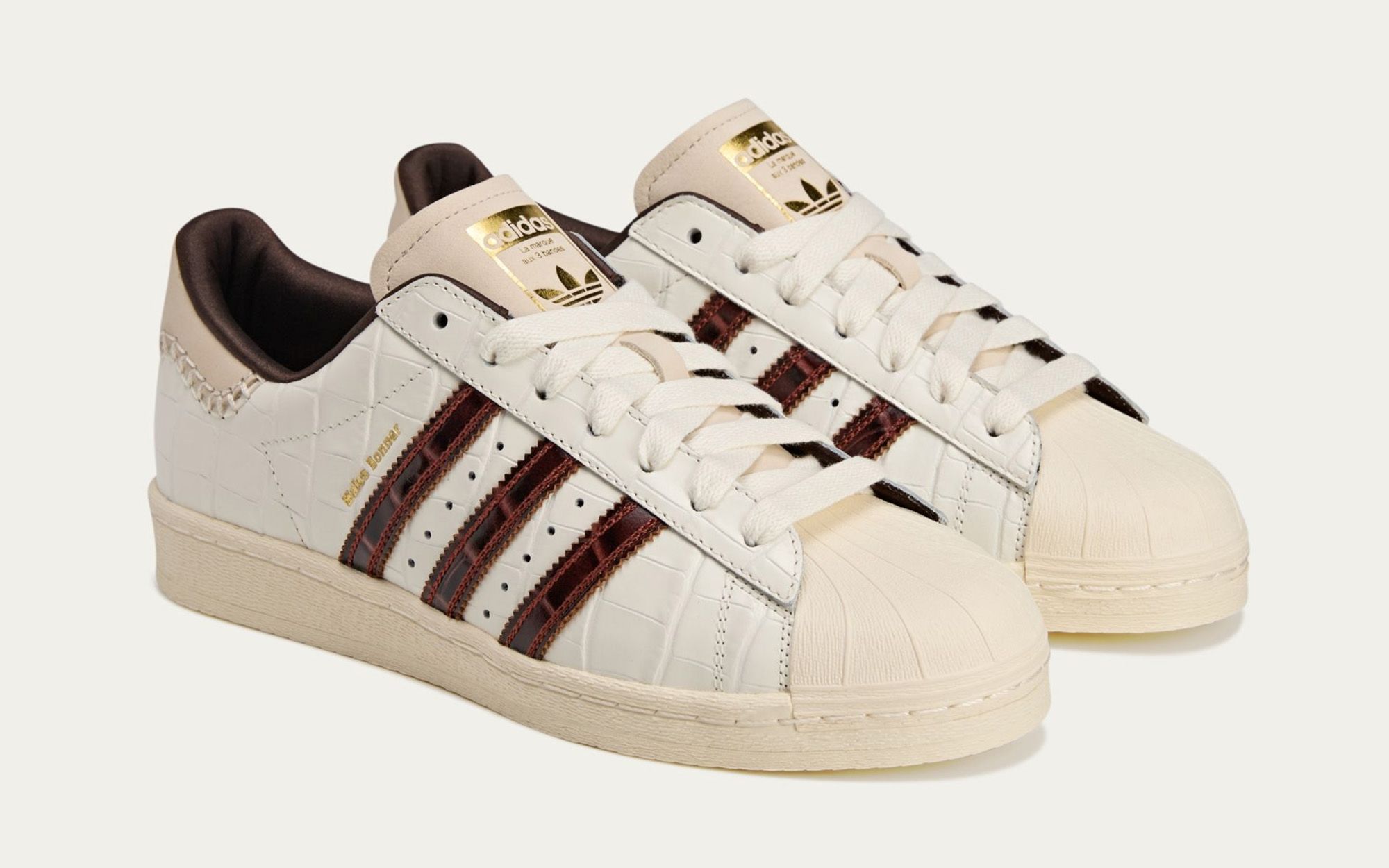 Wales Bonner x Adidas Superstar Returns in “Wonder White/Fox Brown