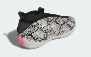 The adidas Harden Vol. 10 “Snakeskin” Slithers Into Greyscale