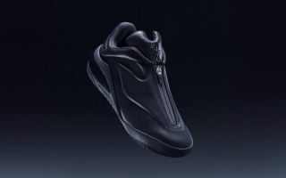 Shai Gilgeous-Alexander's Converse SHAI 001 Premium in a leather "Ink" color scheme.