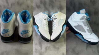 Air Jordan 5 "Powder Blue" Sample via waxhaw.kicks/IG