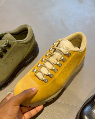 Yellow Nike Air Max Goadome Low. Screenshot via @undiscovered.ig on Instagram.