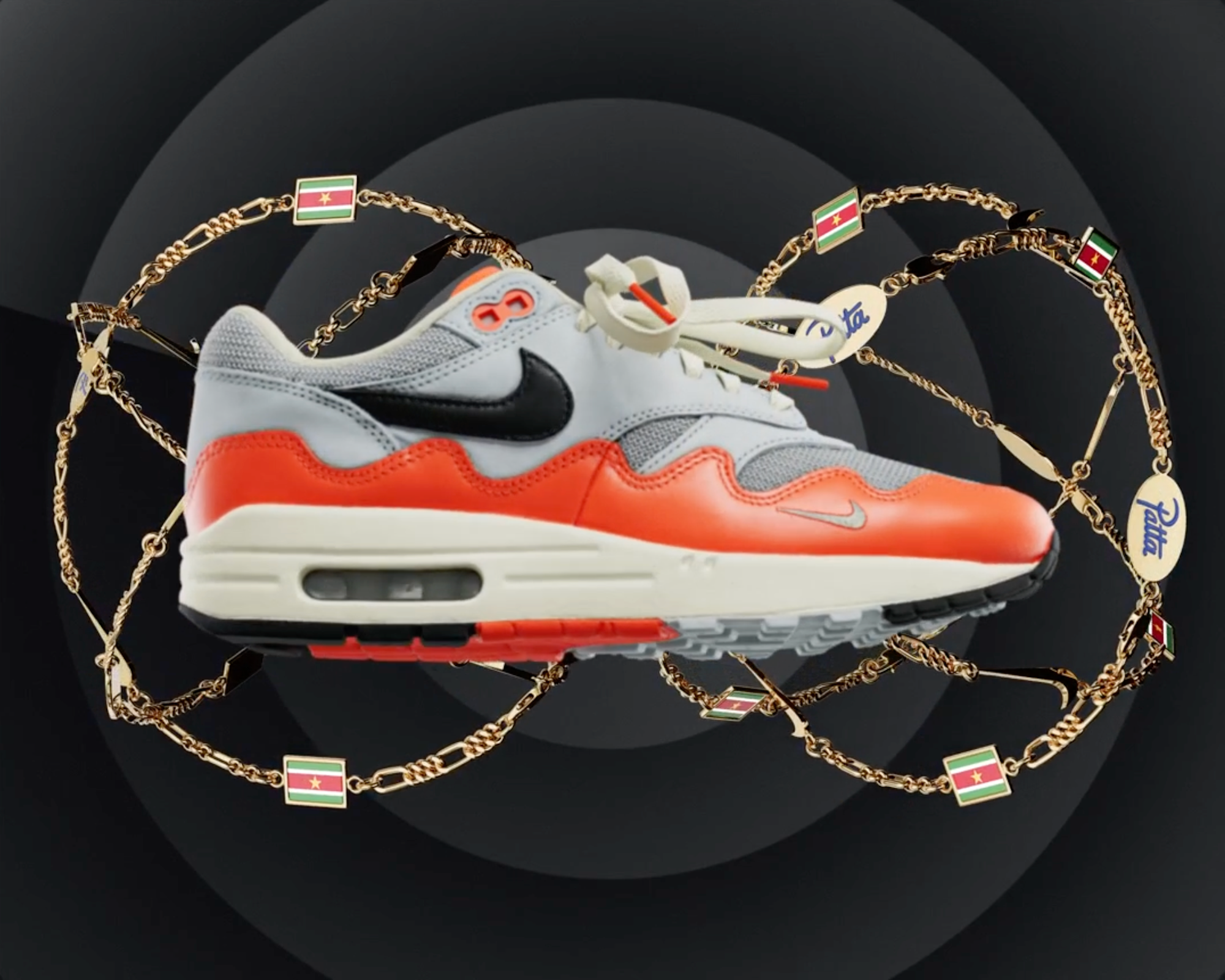 Patta's orange-clad Nike Air Max 1.