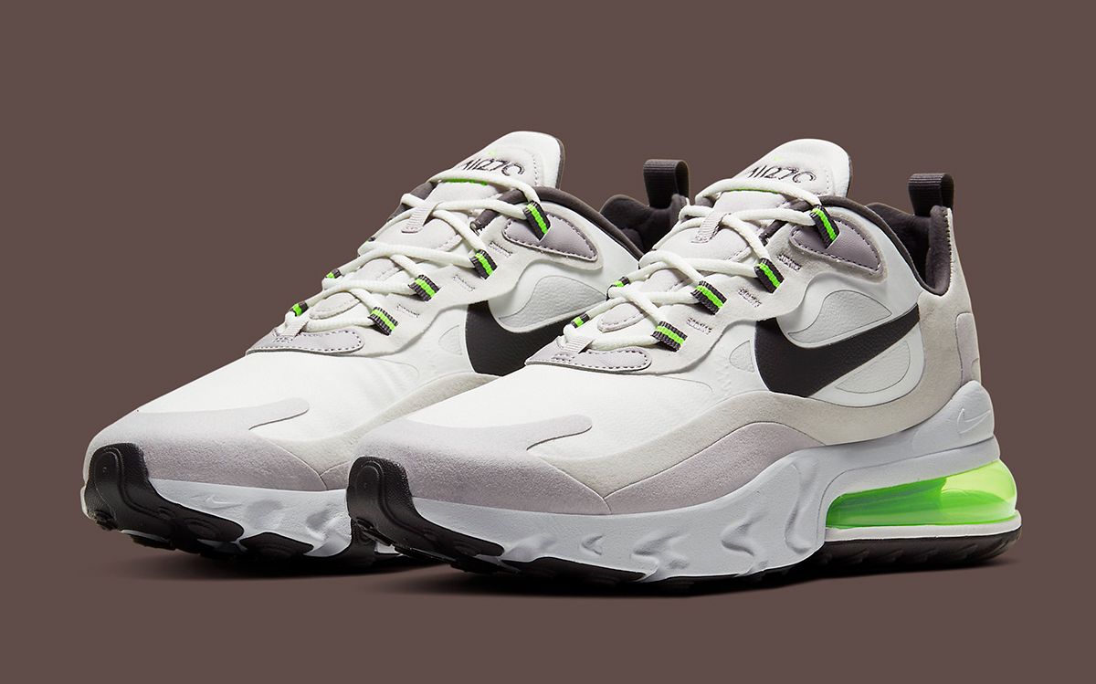 日本未入荷!★NIKE AIR MAX 270 REACT WIT Available Now // Nike Air Max 270 React in Vast Grey/Volt