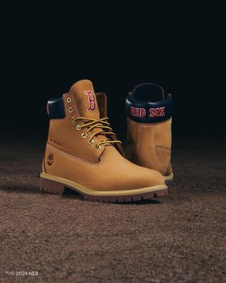 Boston Red Sox Timberland® x New Era® x MLB Boots. Photo via Timberland®.