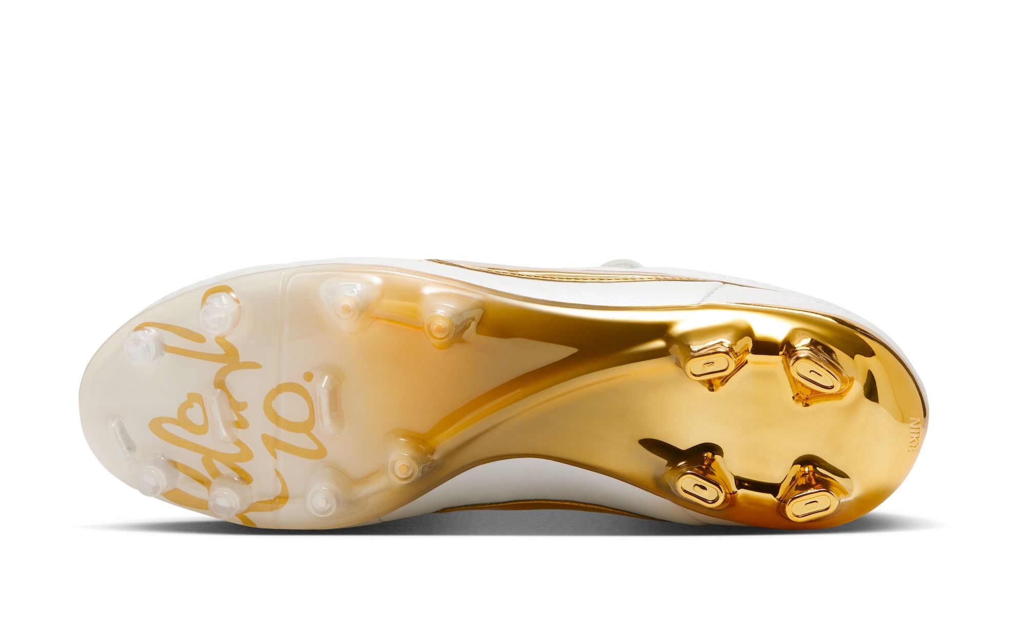 ronaldinho gold and white boots