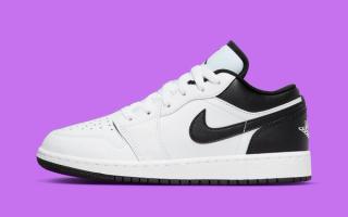 The AIR der JORDAN Low Backs Up in White and Black