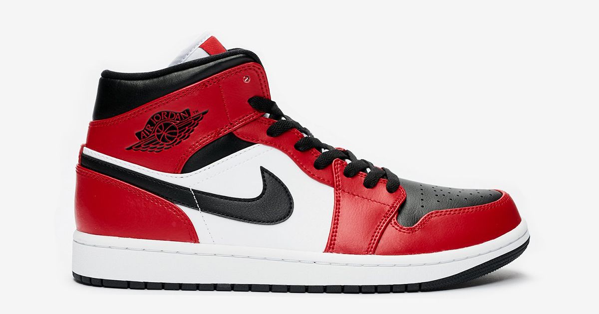 Available Now // Air Jordan 1 Mid “Chicago Toe” | House of Heat°