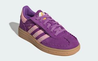 Little Kids' Disney x adidas Handball Spezial "Rapunzel" (SKU: KK4763). Photo via adidas.