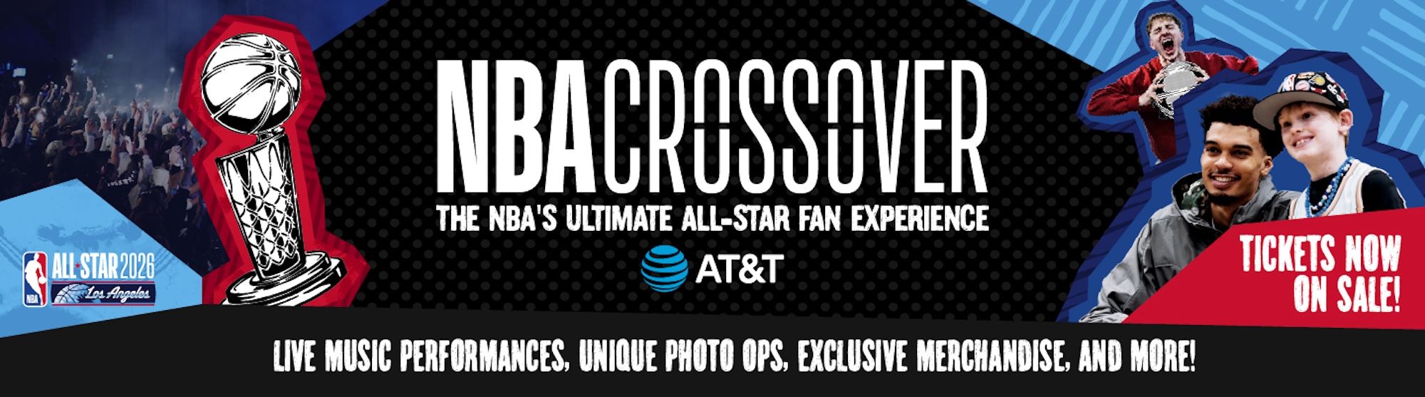 NBA Crossover flyer for All-Star Weekend 2026.