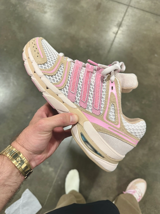 UNheardof's adidas Originals AdiStar Control 5 tan-and-pink "Porkchop" sample. Photo via Philip Lipschutz.