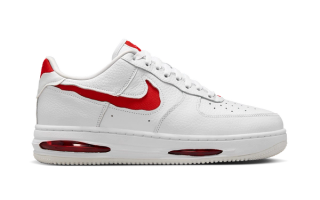 nike air force 1 low evo white university red hf3630 100