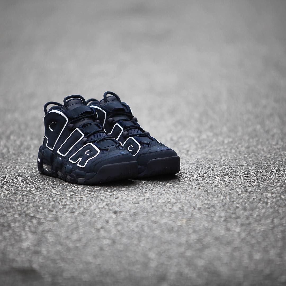 Nike uptempo obsidian outlet on feet