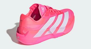 Women's adidas Adizero Dropset Pro "Solar Turbo/Lucid Pink" (SKU: KK1554). Photo via adidas.