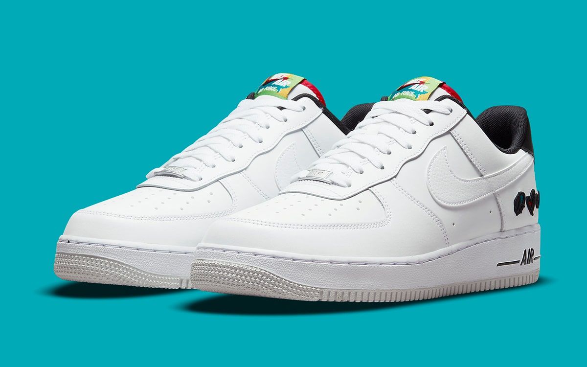 Nike Air Force 1 '07 LX White / University Blue / Black / White Low Top  Sneakers - Sneak in Peace