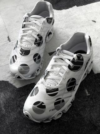 One Locale x adidas F50+ Megaride "Polka Dot" (White). Photo via UP TO DATE.