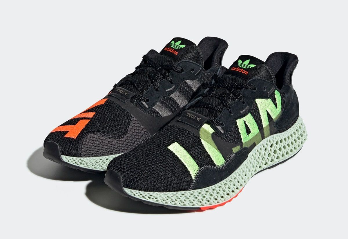 The adidas ZX 4000 4D “I Want, I Can” Backs Up in Black | House of 