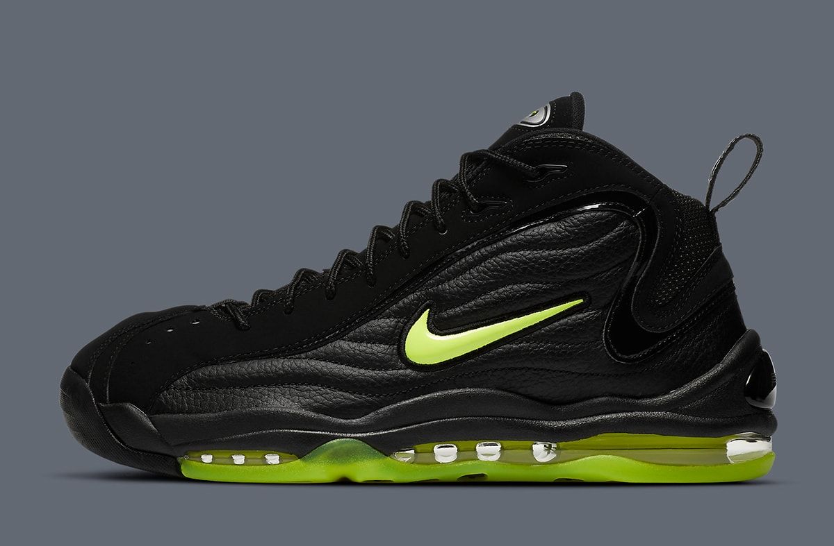 Nike uptempo 95 clearance black and green